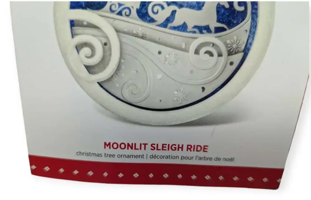 2015 Hallmark Keepsake Ornament - Moonlit Sleigh Ride / With Box